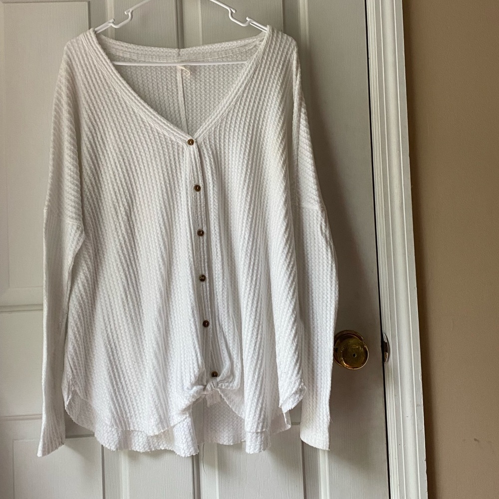 Pink lily thermal blouse